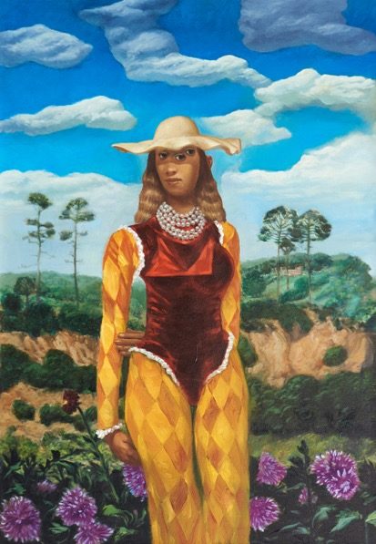'Arlequin' 2016, oil on canvas, 130 x 90 cm