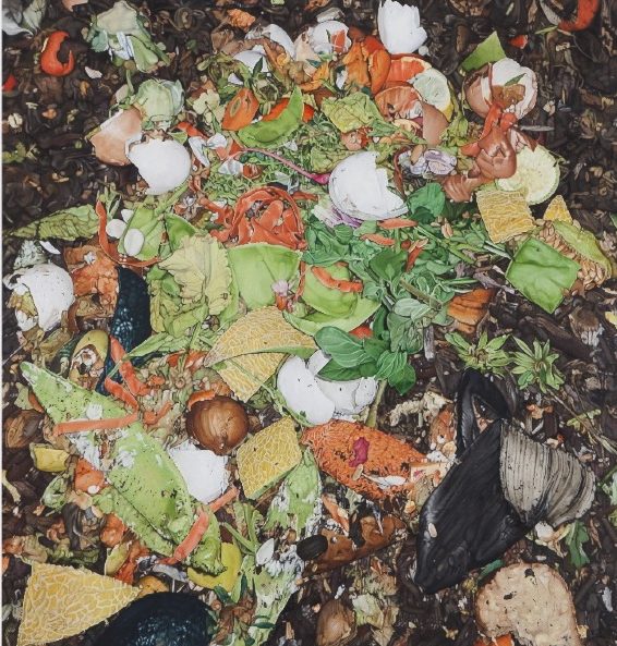 'Kompost' 2010, oil on canvas, 77 x 73 cm (sold)