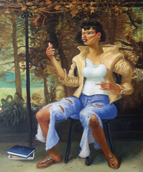 'IWY (SSH)' 2018, oil on canvas, 160 x 130 cm