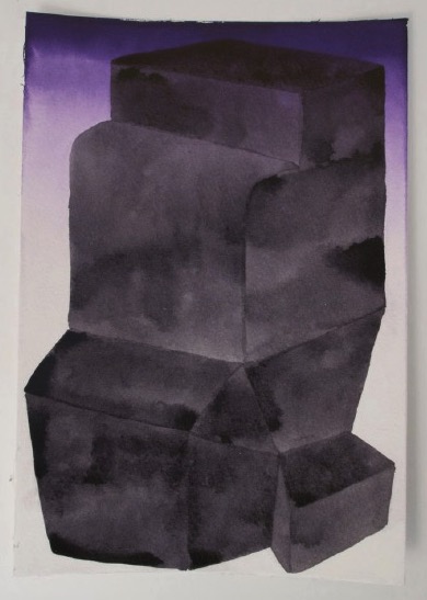 ANDREA HELLER 'Untitled', 2013, Ink and watercolor on paper, 26x18cm