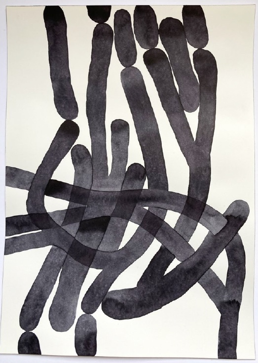 ANDREA HELLER 'Untitled', 2022, Ink on paper, 36 x 26 cm