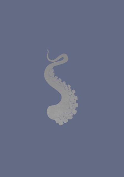 FRANÇOIS BERTHOUD 'Octopus' 5, 2020, Oil and imitation silver pigment on paper, 50 x 35 cm, unique