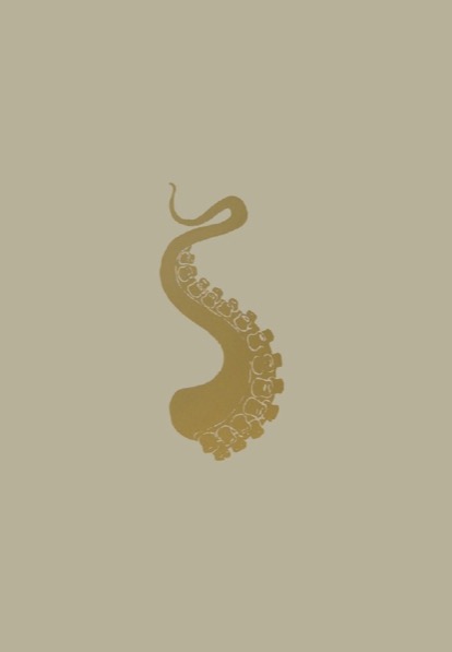 FRANÇOIS BERTHOUD 'Octopus' 20, 2020, Oil and imitation gold pigment on paper, 50 x 35 cm, unique
