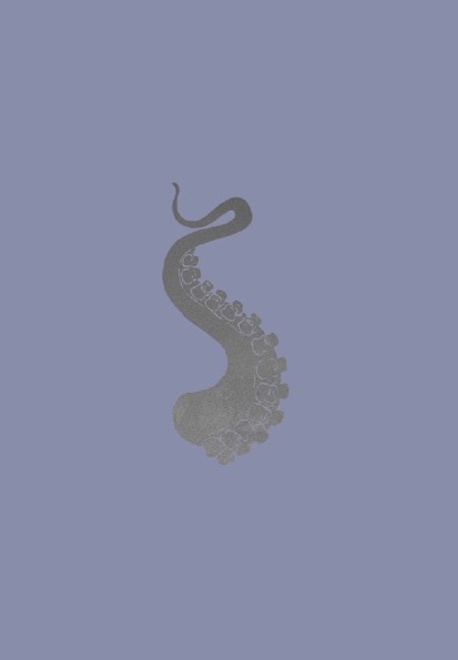 FRANÇOIS BERTHOUD 'Octopus' 22,  2020, Oil and imitation silver pigment on paper, 50 x 35 cm, unique