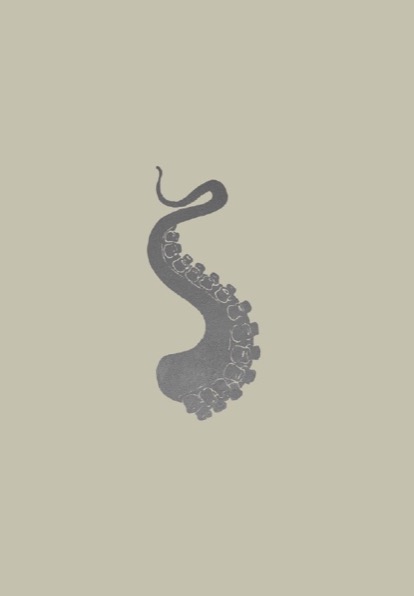 FRANÇOIS BERTHOUD 'Octopus' 27,  2020, Oil and imitation silver pigment on paper, 50 x 35 cm, unique