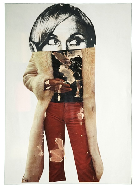 DOMINIQUE BONDY 'Frau im Pelz (number 5)' (Surrealistic Series), 1976 - 1985, Collage, 30 x 21 cm, Inv. Nr. 18029