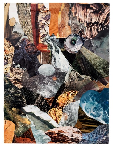 BONDY DOMINIQUE 'Walking stones' (Magazine Series) 1978 Collage 56 x 42 cm, Inv. Nr. 17977