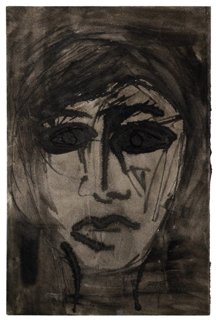 BONDY DOMINIQUE 'Into the dark' 1965 Ink 30 x 21 cm, Inv. Nr. 17918