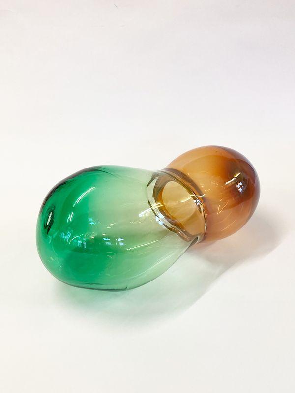 ANDREA HELLER 'untitled (from 'Receptors' series)' 2023 handmade glass 21 x 44 x 21 cm  (8 1/4 x 17 3/8 x 8 1/4 in.)