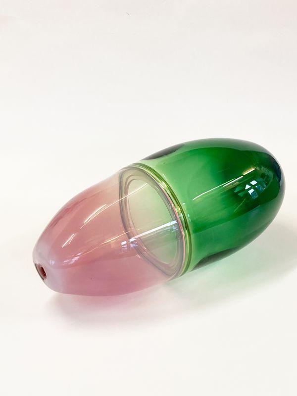 ANDREA HELLER 'untitled (from 'Receptors' series)' 2023 handmade glass 22 x 50 x 22 cm  (8 5/8 x 19 5/8 x 8 5/8 in.)