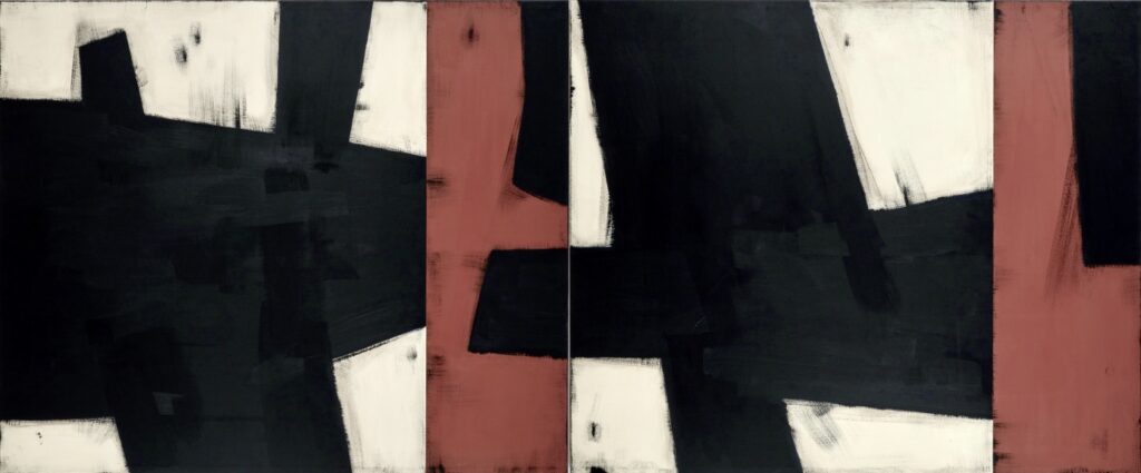 Anne-Marie Fischer 'Side by side' 2023 Acrylic on canvas 240 x 100 cm  (94 1/2 x 39 3/8 in.)