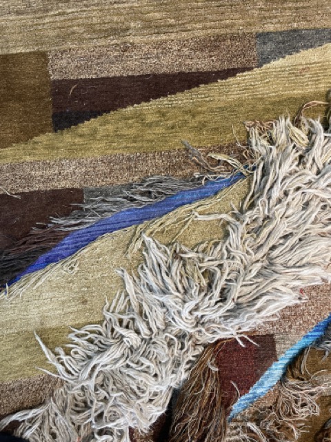 Detail, CHRISTOPH HEFTI, hand knotted rug, Courtesy the artist and Galerie Peter Kilchmann, Zurich/Paris