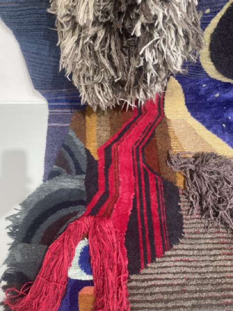 Detail, CHRISTOPH HEFTI, hand knotted rug, Courtesy the artist and Galerie Peter Kilchmann, Zurich/Paris