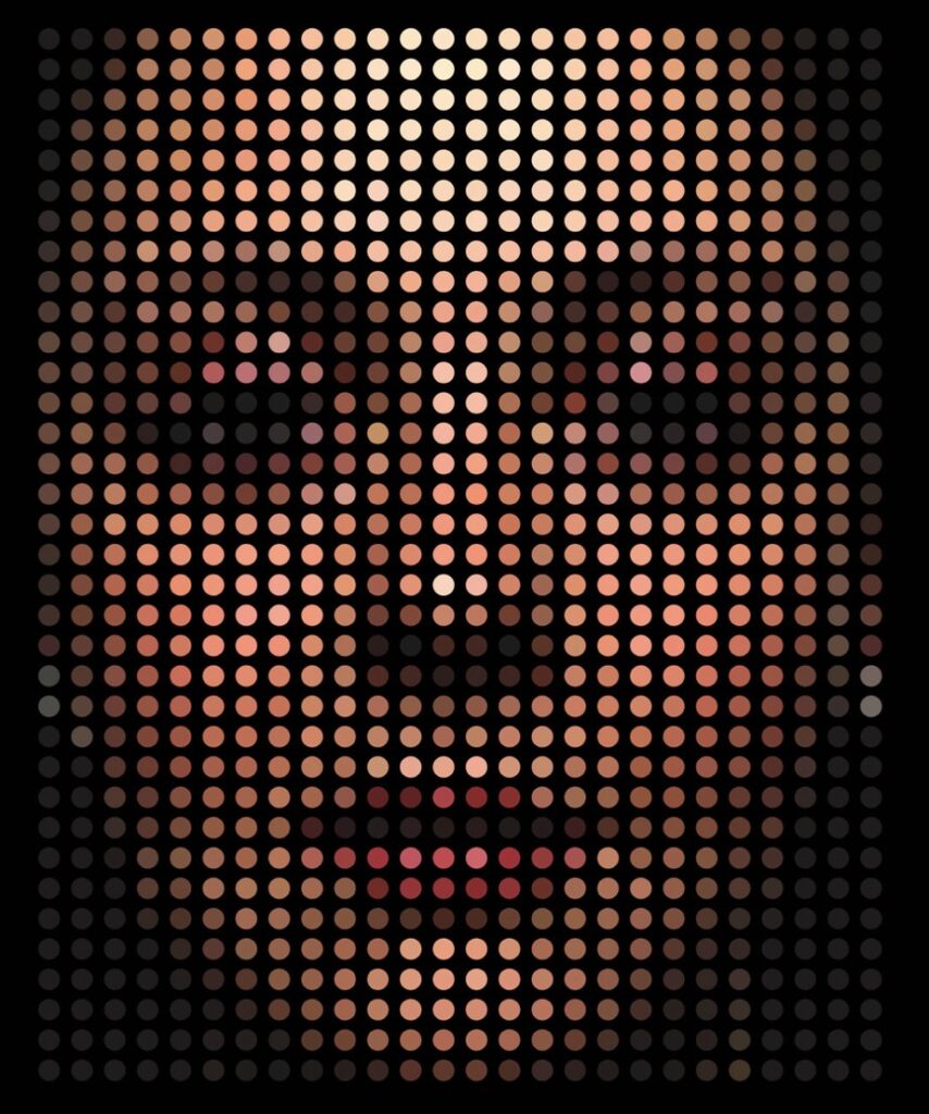 François Berthoud 'Theresa' 2023 Digital print, AluDibond, framed 60 x 50 cm  (23 5/8 x 19 5/8 in.), unique (sold)