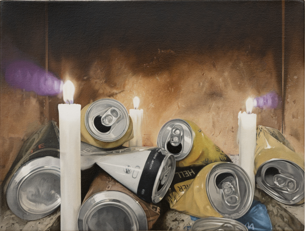 BÜHLER FLORIAN 'Leergut' 2024 Oil on canvas 24 x 32 cm  (9 1/2 x 12 5/8 in.)