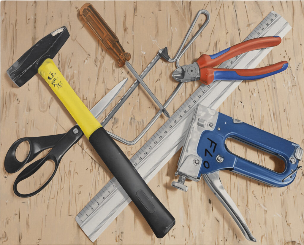 BÜHLER FLORIAN 'Werkzeug' 2026 Oil on canvas 40 x 50 cm  (15 3/4 x 19 5/8 in.)