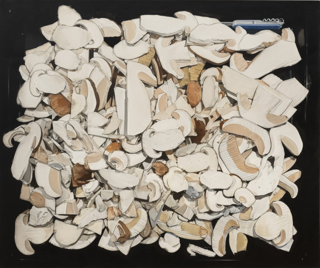 BÜHLER FLORIAN 'Steinpilzernte' 2026 Oil on canvas 50 x 60 cm  (19 5/8 x 23 5/8 in.)