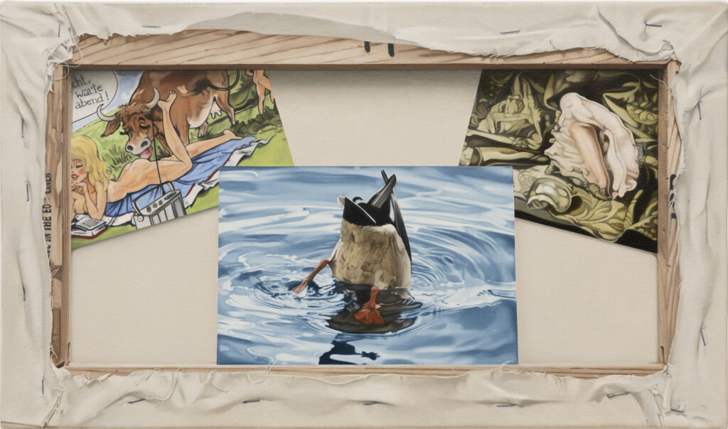 BÜHLER FLORIAN 'Gründeln' 2026 Oil on canvas 24 x 41 cm  (9 1/2 x 16 1/8 in.)