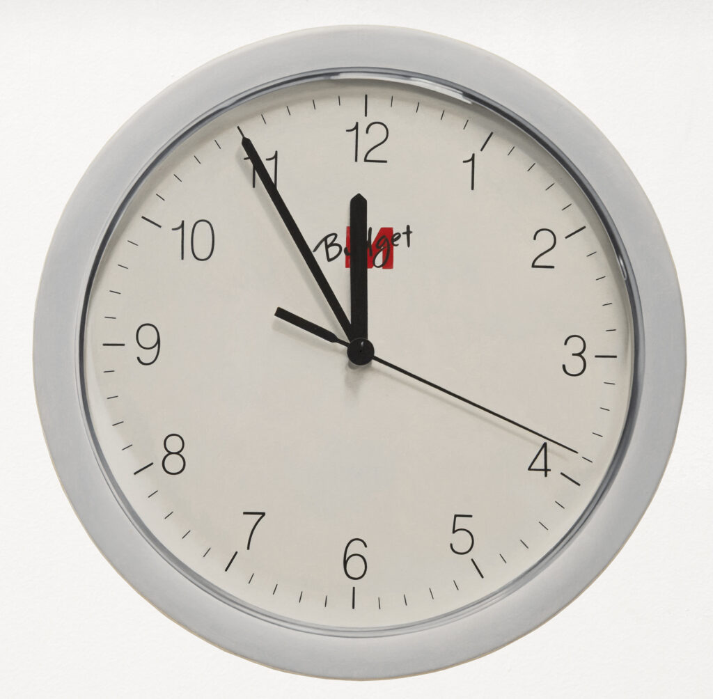 BÜHLER FLORIAN 'Uhr' 2026 Oil on canvas 30  cm  (11 3/4  in.)