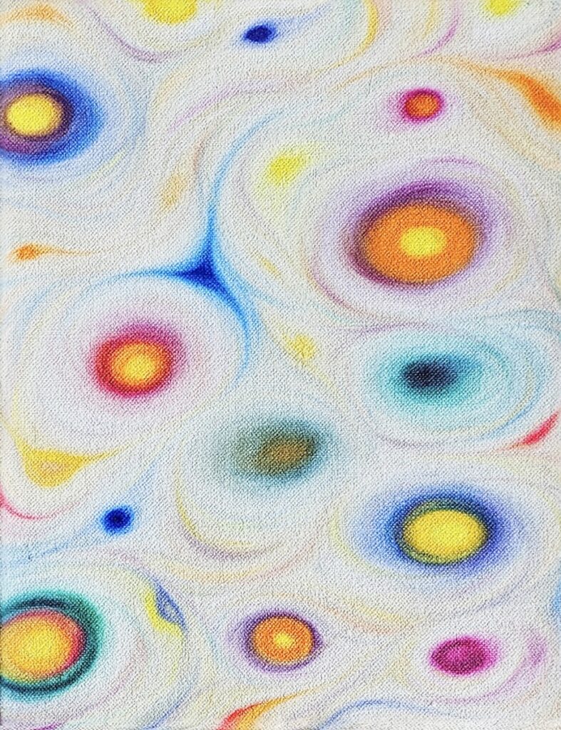 MONIKA STALDER 'transcendentia VI' 2024 Öl auf Leinen 29.7 x 21 cm  (11 3/4 x 8 1/4 in.)