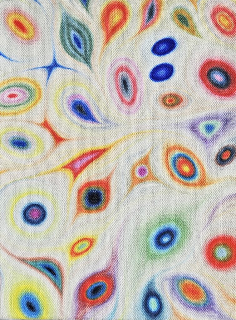 MONIKA STALDER 'transcendentia IX' 2026 Öl auf Leinen 29.7 x 21 cm  (11 3/4 x 8 1/4 in.)