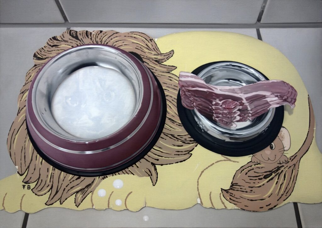 BÜHLER FLORIAN 'Näpfe' 2020 Oil on canvas 43 x 60 cm  (16 7/8 x 23 5/8 in.)